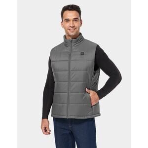 Ororo Classic Heated Vest Grey Puffer (Size Eur M | Asian L) ‘No Battery’